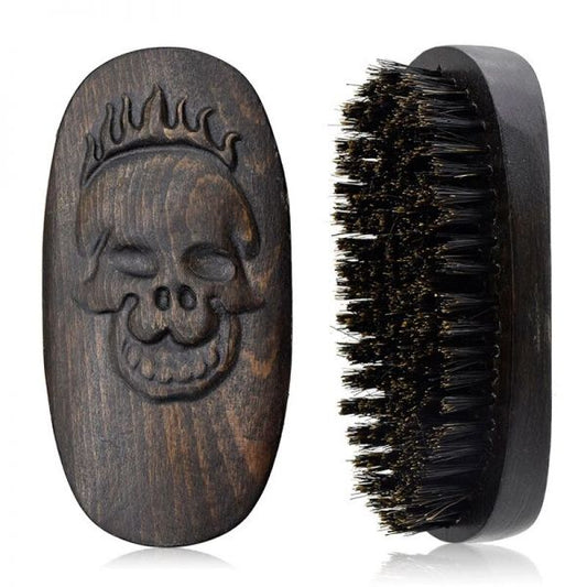 Beard Brush With Skull 949