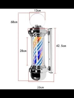 Barber Pole Led 68Cm