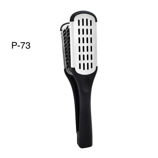 Hair Straightening Ceramic Brush White