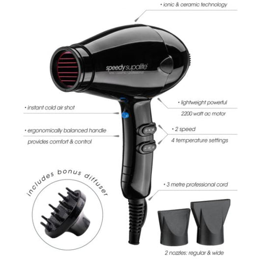 Speedy Supalite Professional Hairdryer